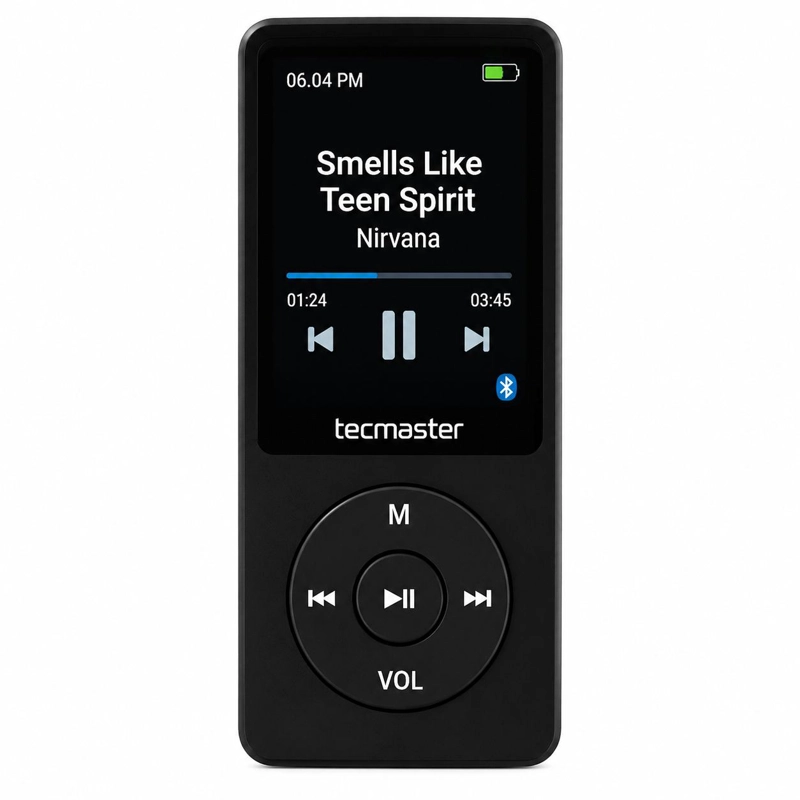 REPRODUCTOR MP3 16GB BLUETOOTH 5.0 TECMASTER TM-300523 NEGRO - 4