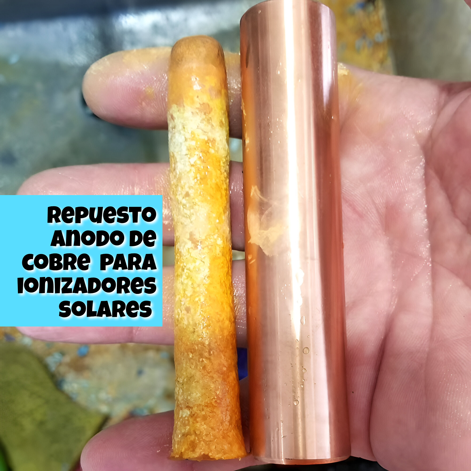 BARRA DE COBRE ÁNODO PARA IONIZADORES DE PISCINA COBRE - COBRE - TAMAÑO ÚNICO - 2