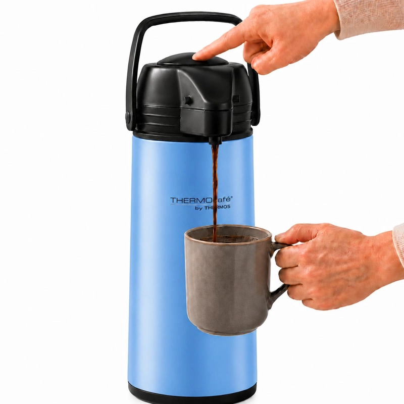 TERMO SIFON DE LIQUIDOS JADO 1.9L THERMOS 12H HOT & 24H COLD AZUL - 2