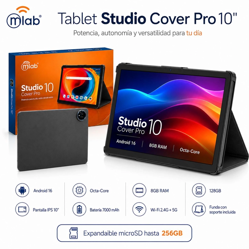 TABLET MLAB 9343 10" ANDROID 14 OCTA-CORE 4GB RAM 64GB - 8