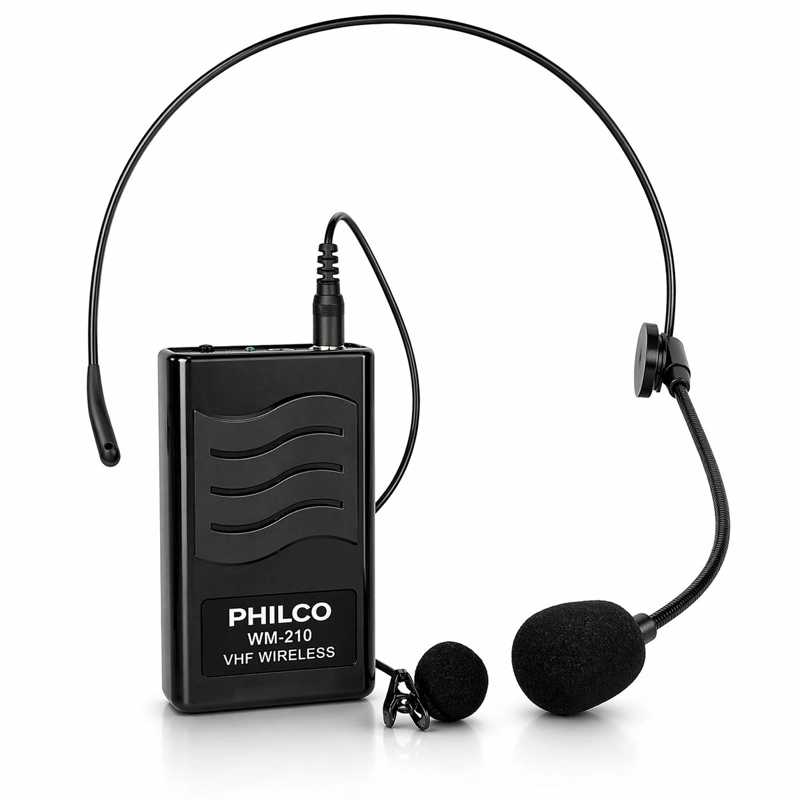 KIT MICROFONOS INALAMBRICOS DE CINTILLO & SOLAPA PHILCO M210 - 2