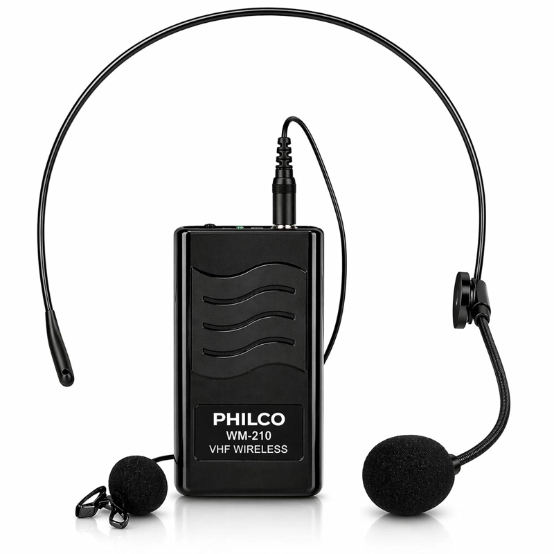 KIT MICROFONOS INALAMBRICOS DE CINTILLO & SOLAPA PHILCO M210 - 3