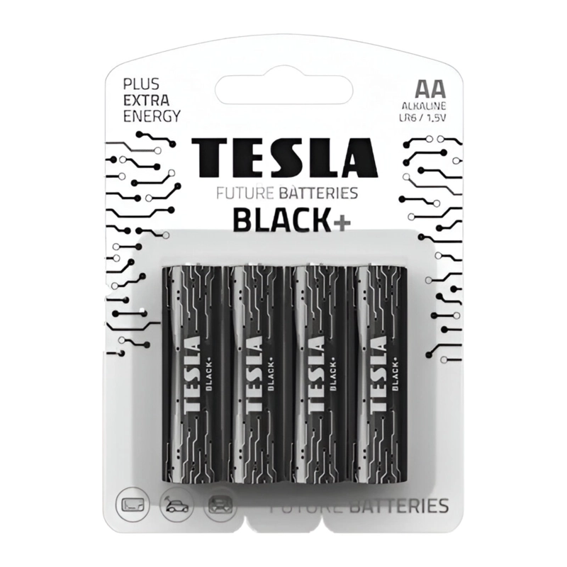 PACK 12 PILAS TESLA BLACK+ AA T-ES-011 ALCALINA HIGH POWER - 3