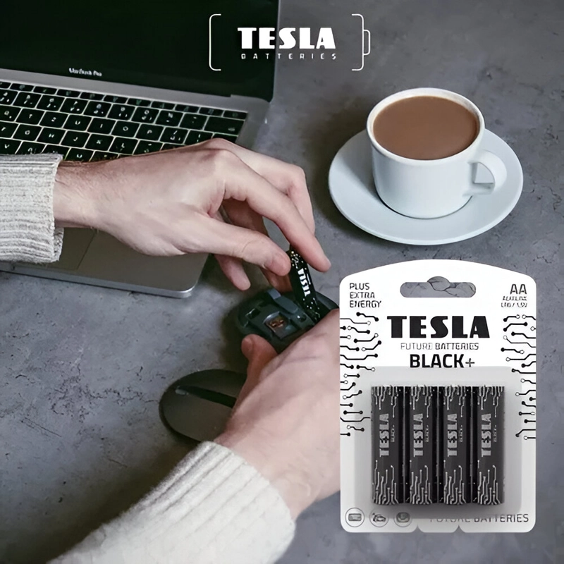 PACK 12 PILAS TESLA BLACK+ AA T-ES-011 ALCALINA HIGH POWER - 5