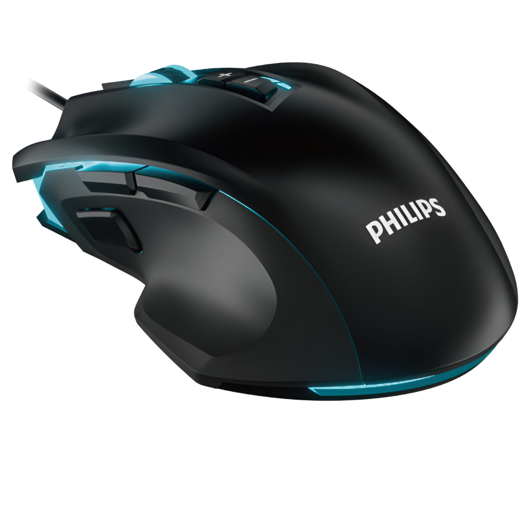 MOUSE PARA GAMERS PHILIPS G201 FULL RGB 4000 DPI - 9 BOTONES - 2
