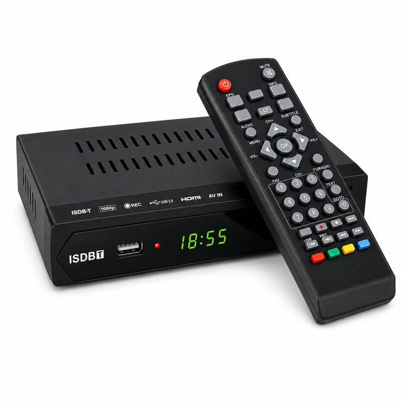 DECODIFICADOR DE SEÑAL DIGITAL PARA TV ISDB-T HIGH POWER - 1