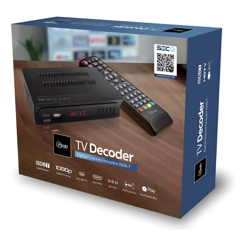 DECODIFICADOR DE SEÑAL DIGITAL PARA TV ISDB-T HIGH POWER - 9