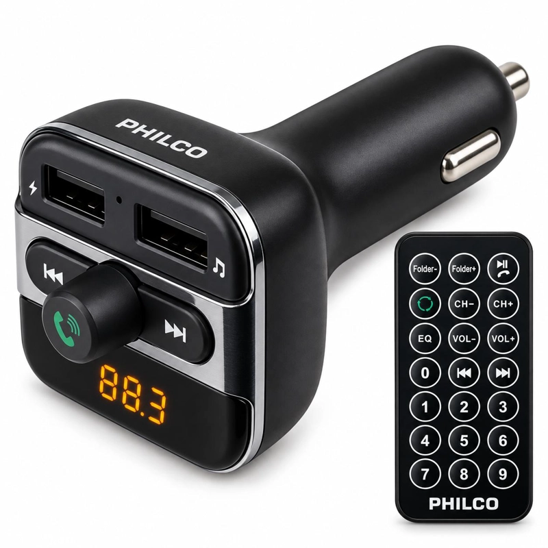 REPRODUCTOR DE MUSICA PARA AUTO - TRANSMISOR FM SMART BT400 - 1