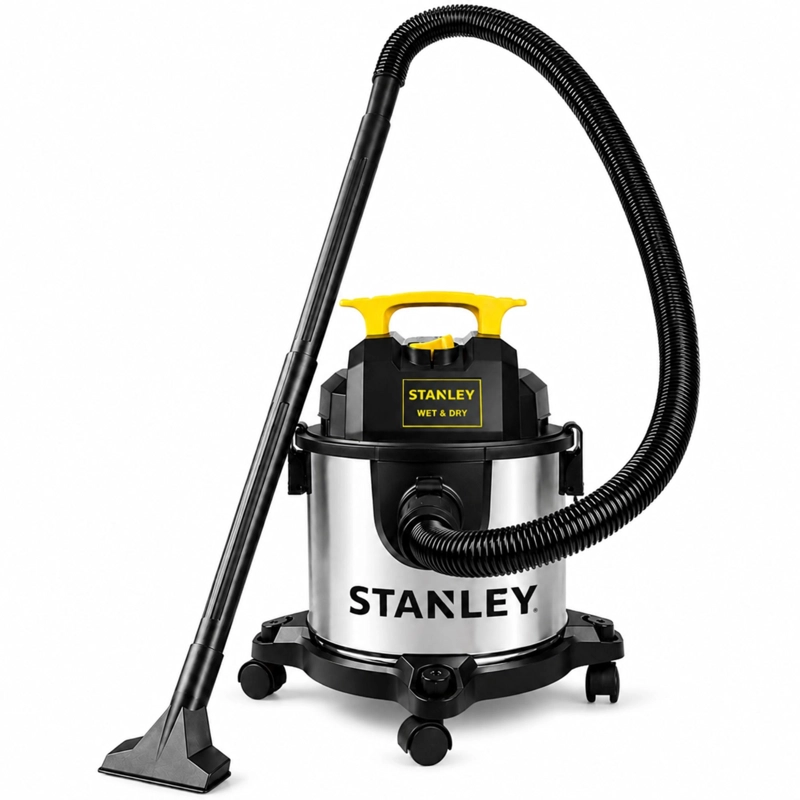 STANLEY ASPIRADORA Y SOPLADORA INOX 15LT ASPIRA EN SECO Y HUMEDO