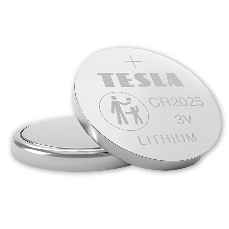 PACK DE 5 PILAS CR2025 TESLA 3V LONG LIFETIME - 2