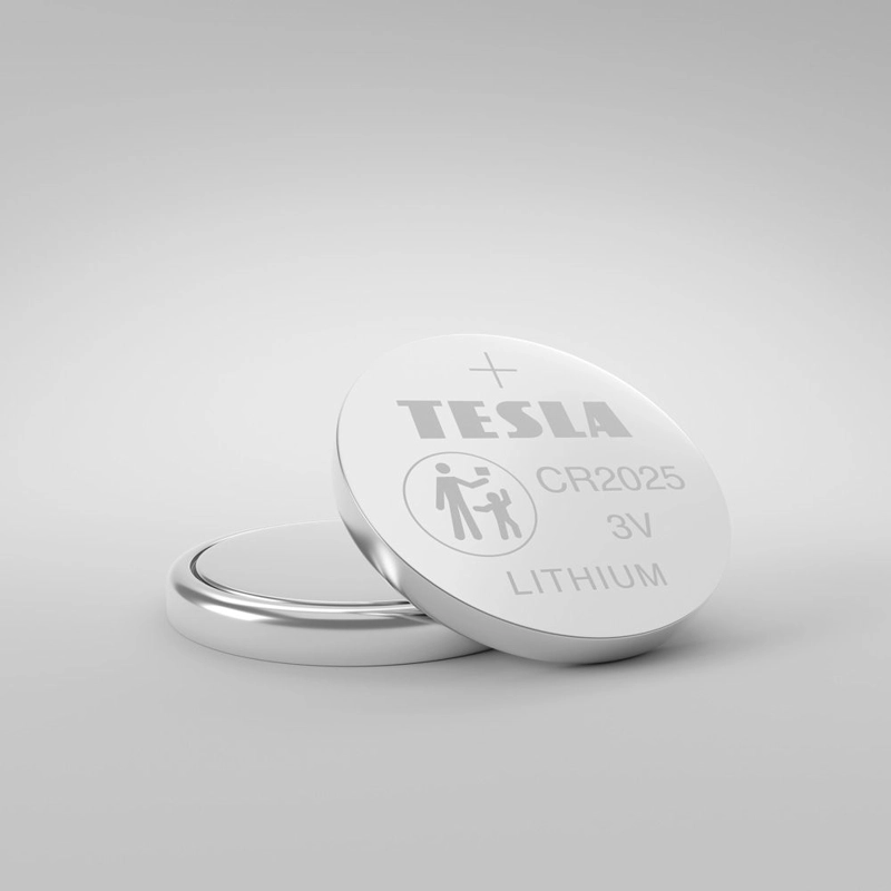 PACK DE 5 PILAS CR2025 TESLA 3V LONG LIFETIME - 4