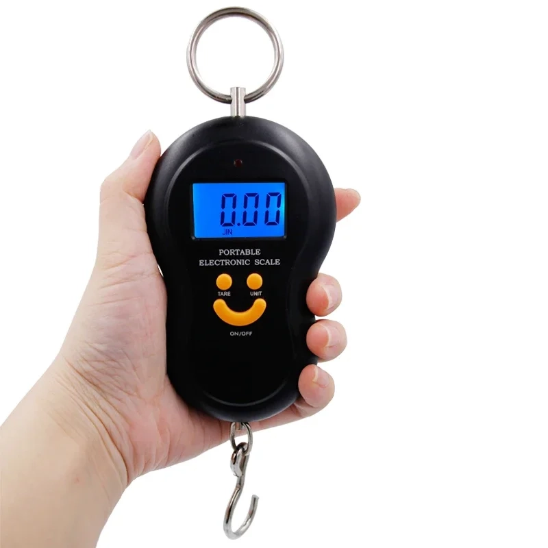 PESA DIGITAL MULTIUSO PORTATIL DE GANCHO COLGANTE 50KG MAX - 1