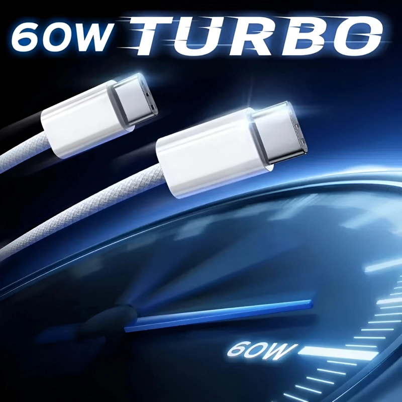 CABLE APPLE ORIGINAL USB-C A USB-C 1MT DE CARGA RAPIDA 60W - 6