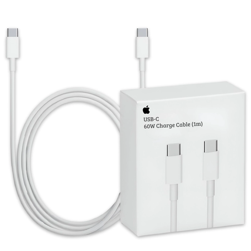 CABLE APPLE ORIGINAL USB-C A USB-C 1MT DE CARGA RAPIDA 60W - 7