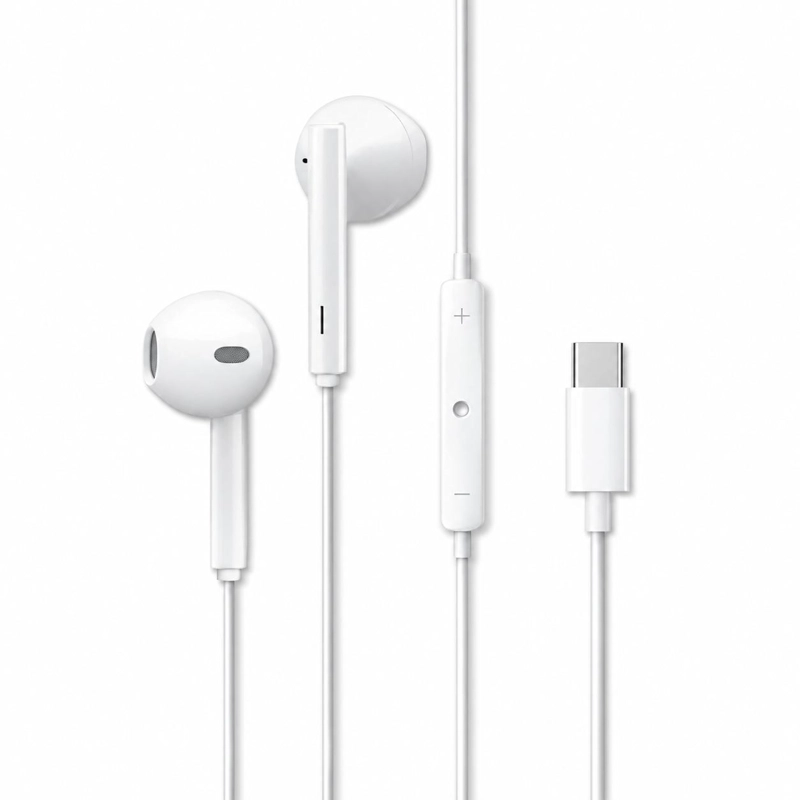 AUDIFONOS APPLE EARPODS ORIGINALES USB-C WHITE - 2