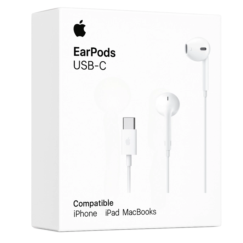 AUDIFONOS APPLE EARPODS ORIGINALES USB-C WHITE - 5