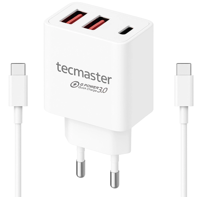 CARGADOR USB-C DE CARGA RAPIDA 30W CON GAN + POWER DELIVERY 3.0 - 1