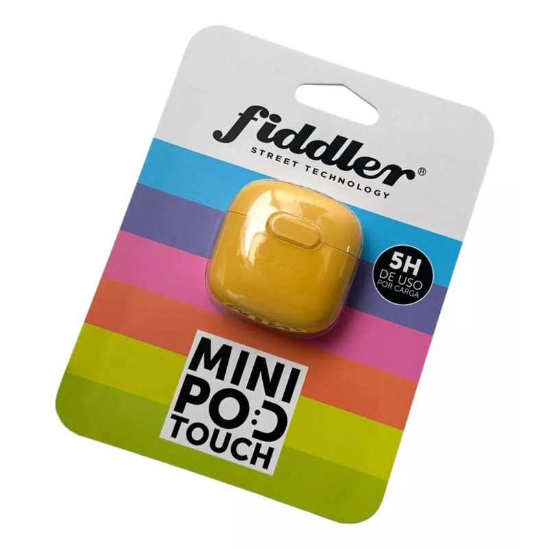 AUDIFONOS IN EAR BLUETOOTH FIDDLER MINI AMARILLO ANDROID IOS - 4