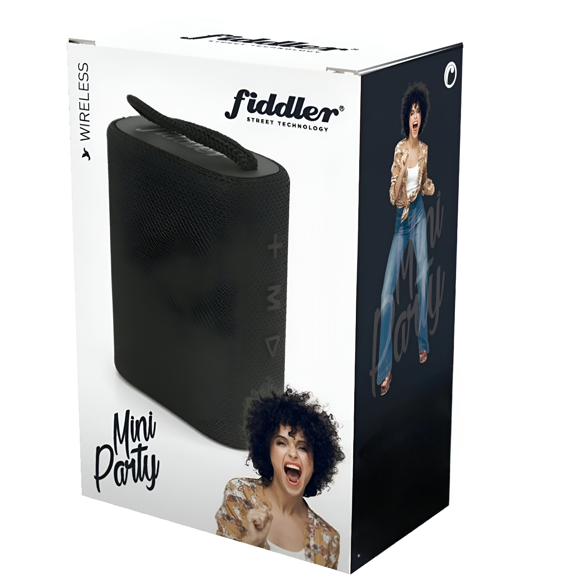 PARLANTE PORTATIL FIDDLER MINI PARTY BLUETOOTH 5 BLACK 3W - 5