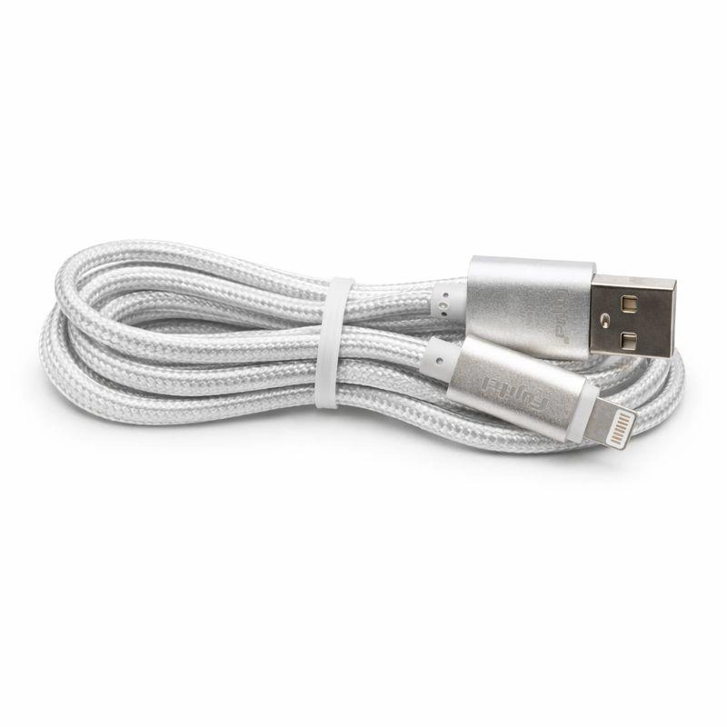 CABLE DE DATOS FUJITEL LIGHTNING ACORDONADO 1M PARA CARPLAY - 3