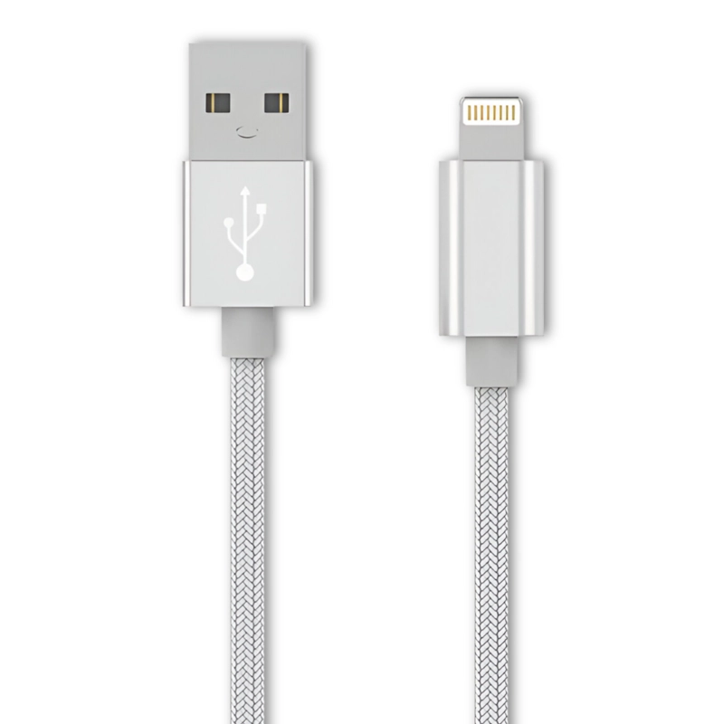 CABLE DE DATOS FUJITEL LIGHTNING ACORDONADO 1M PARA CARPLAY - 4