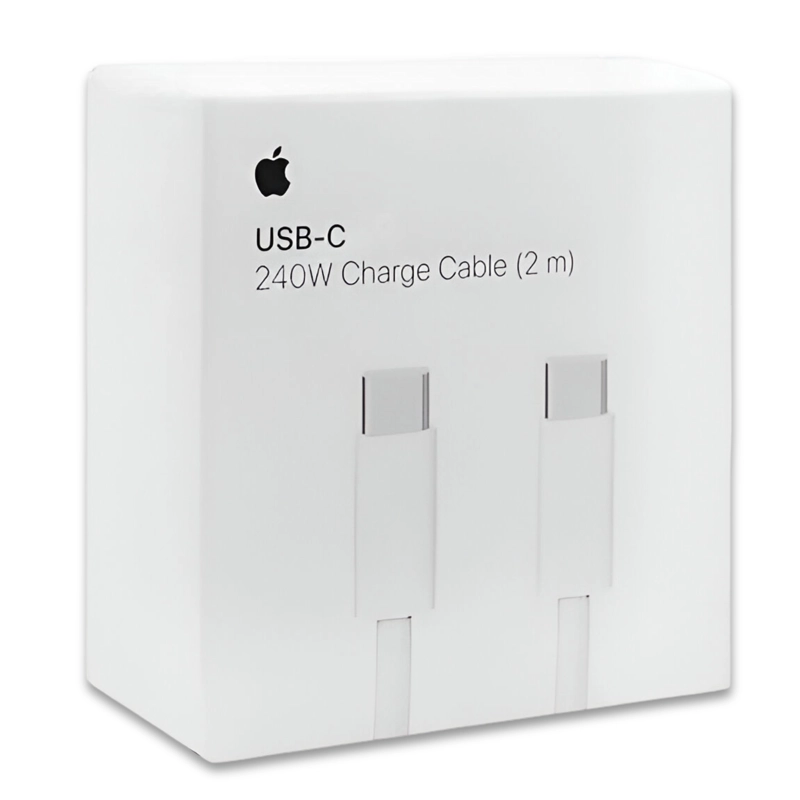 CABLE USB-C A USB-C APPLE 240W HIGH POWER WHITE 2MT ORIGINAL - 6