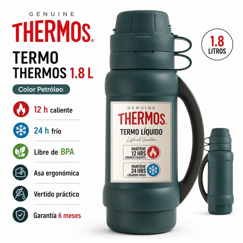 TERMO PARA LIQUIDOS 1.8 LITROS THERMOS  35-180-C7 PETROLEO - 8