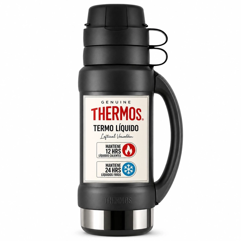TERMO PARA LIQUIDOS 1.8 LITROS THERMOS 35-180-C8 BLACK - 1