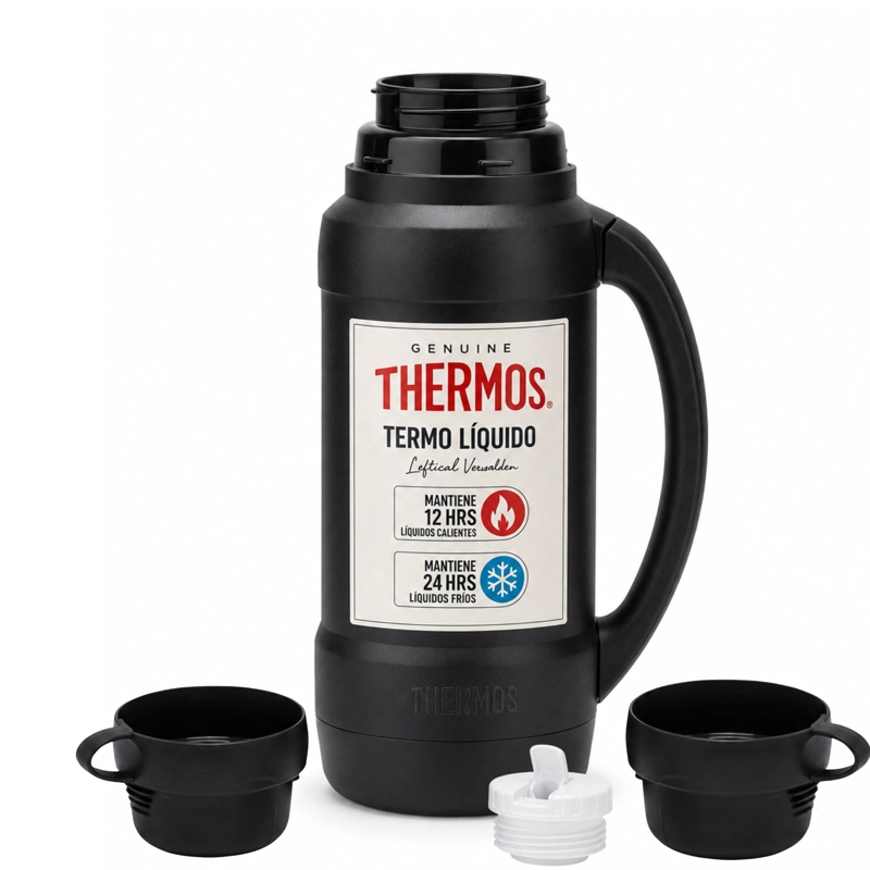 TERMO PARA LIQUIDOS 1.8 LITROS THERMOS 35-180-C8 BLACK - 2
