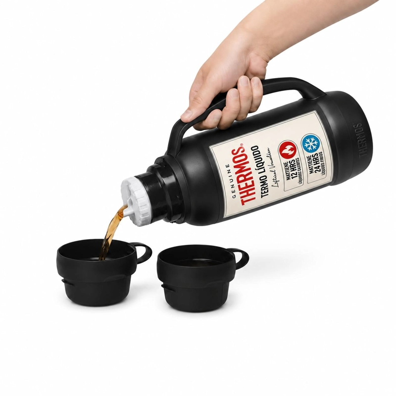 TERMO PARA LIQUIDOS 1.8 LITROS THERMOS 35-180-C8 BLACK - 4