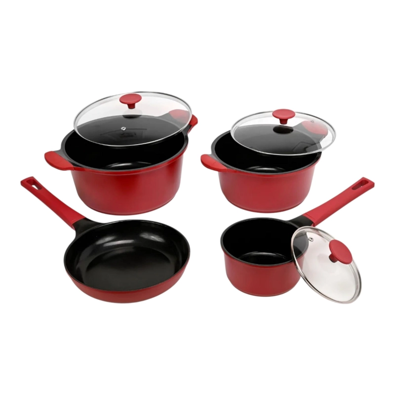 PACK BATERIA DE COCINA PROFESIONAL KW MARBLE ALUMINIO CHERRY - 6