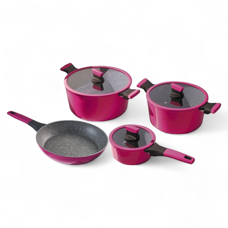 PACK BATERIA DE COCINA PROFESIONAL KW MARBLE ALUMINIO CHERRY - 7
