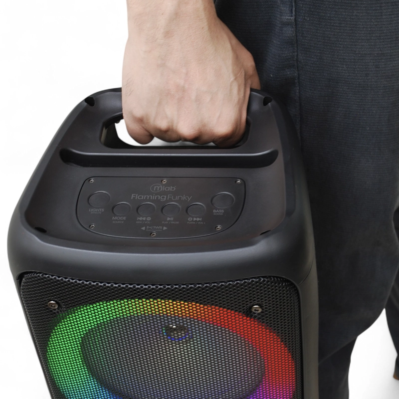 PARLANTE PORTATIL BLUETOOTH 5 TWS RGB FUNKY FLAMING 20 RMS - 3
