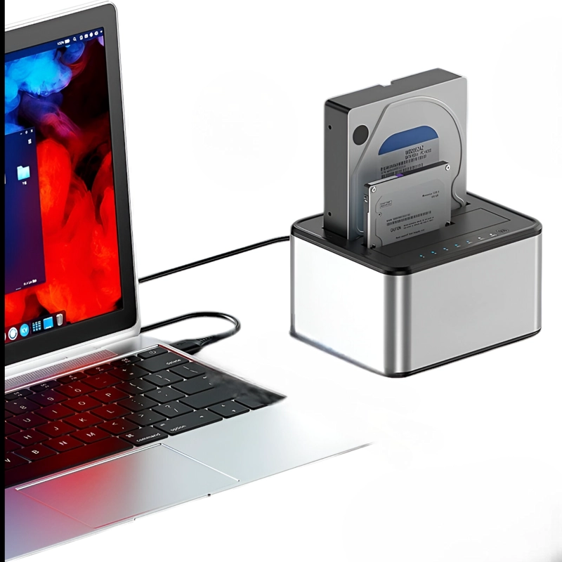 LECTOR DE DISCOS SATA USB 3.0 DOCKING STATION DUAL DCK250D - 2