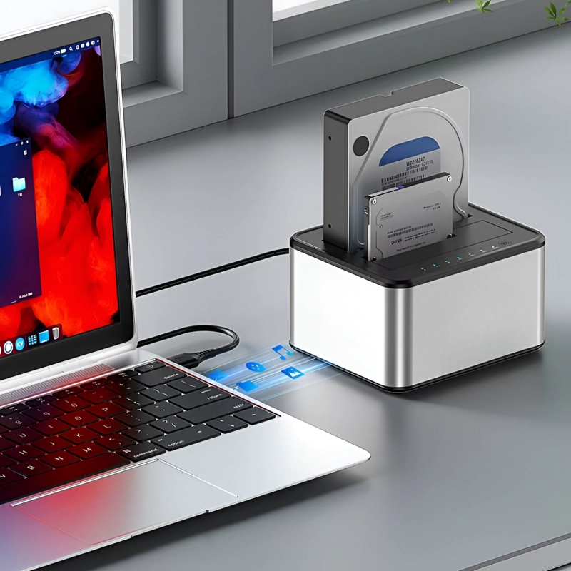 LECTOR DE DISCOS SATA USB 3.0 DOCKING STATION DUAL DCK250D - 6