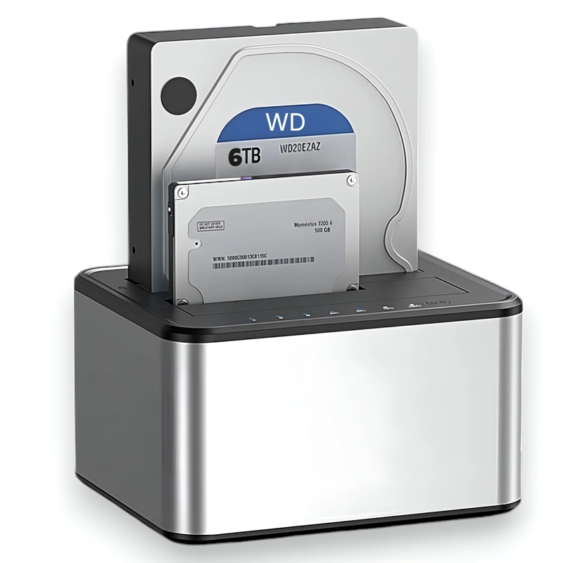 LECTOR DE DISCOS SATA USB 3.0 DOCKING STATION DUAL DCK250D - 7