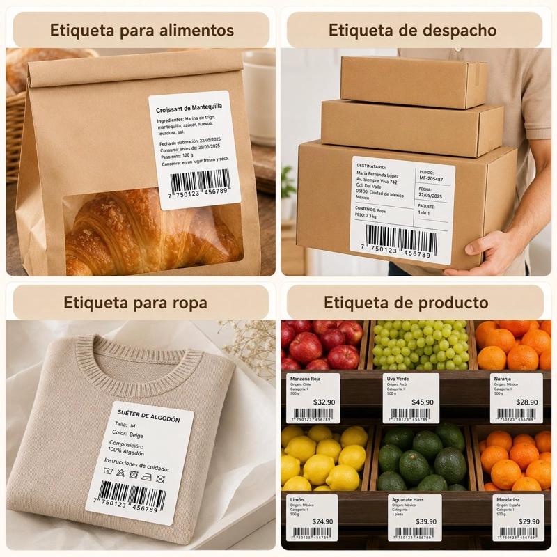 PACK DE 5000 ETIQUETAS TE RMICAS AUTOADHESIVAS 100X150MM 10UN - 9