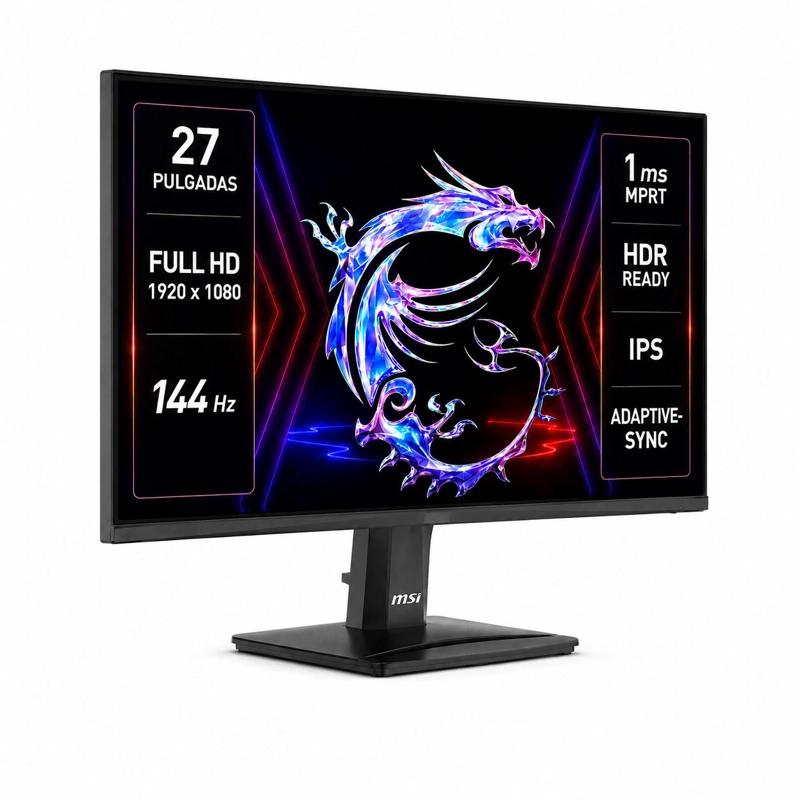 MONITOR GAMER MSI PRO 27' FULL HD 144HZ+ HDR ULTRA LIGHT IPS - 3