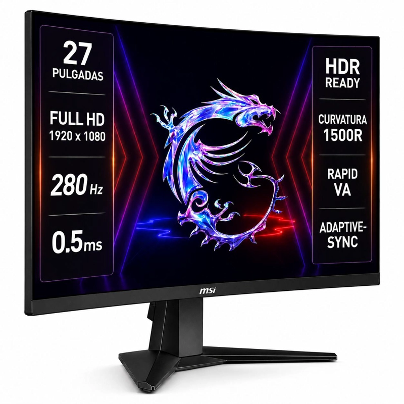 MONITOR GAMER MSI 27' FULL HD 280HZ+ HDR ULTRA FLAT IPS 1MS - 2