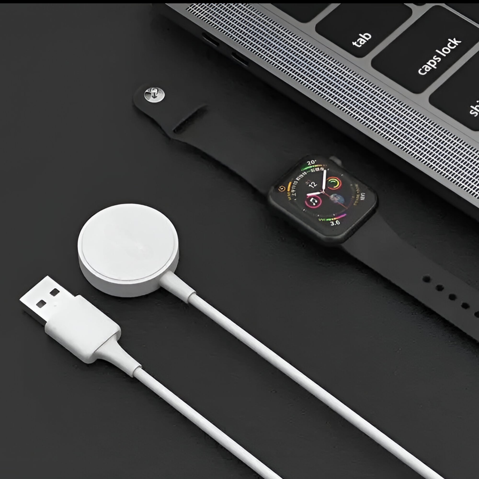 CABLE DE CARGA USB MAGNE TICO COMPATIBLE CON APPLE WATCH TLAB - 4