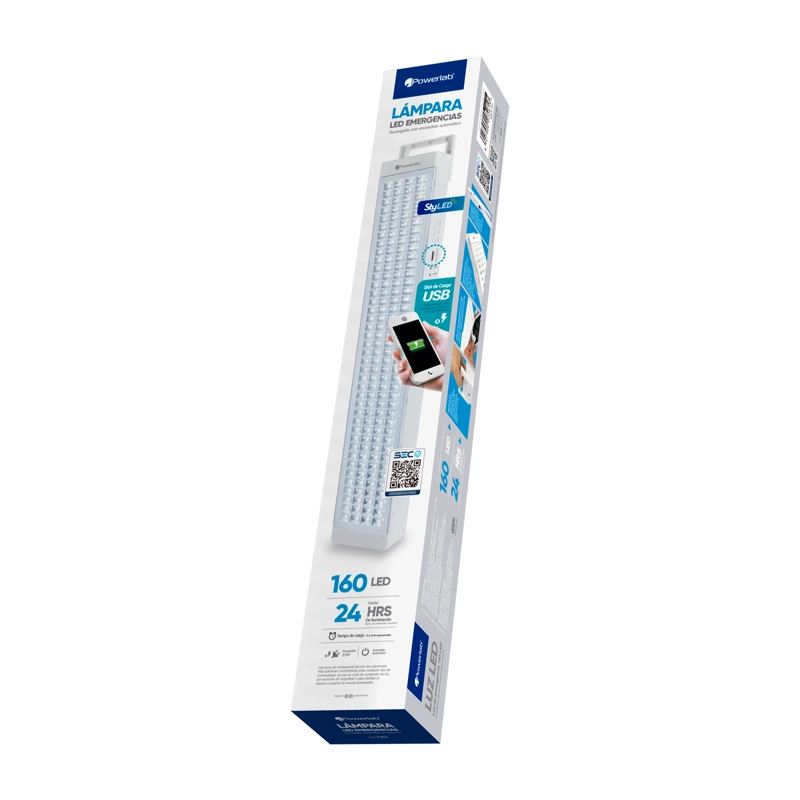 LAMPARA DE EMERGENCIA RECARGABLE 160 LED 24HRS CON POWERBANK - 3
