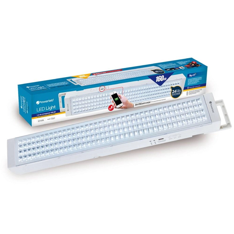 LAMPARA DE EMERGENCIA RECARGABLE 160 LED 24HRS CON POWERBANK - 5