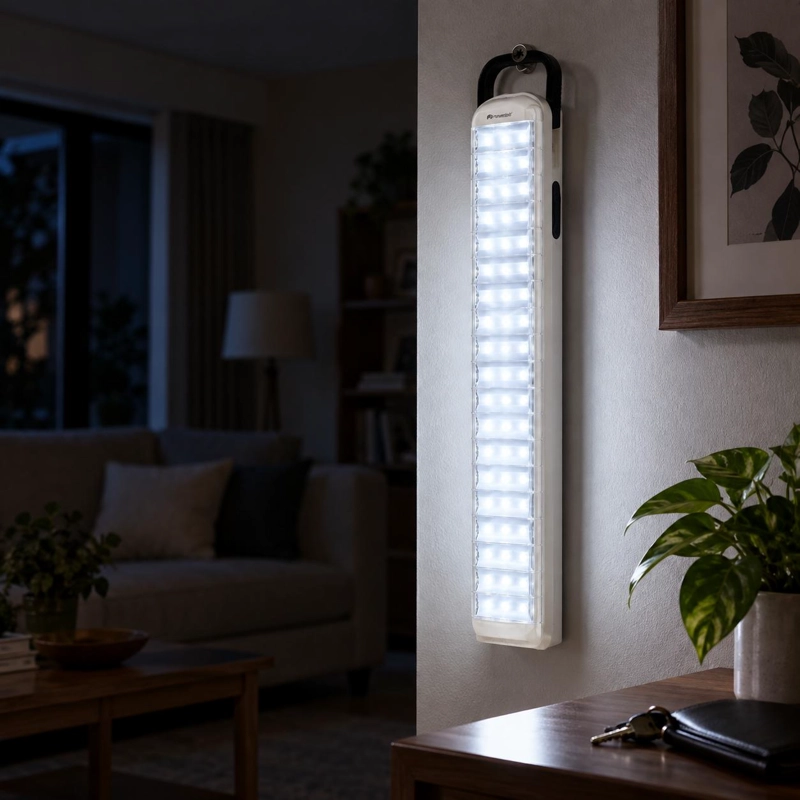 LAMPARA DE EMERGENCIA RECARGABLE DE 63 LED 10HR DE AUTONOMIA - 9