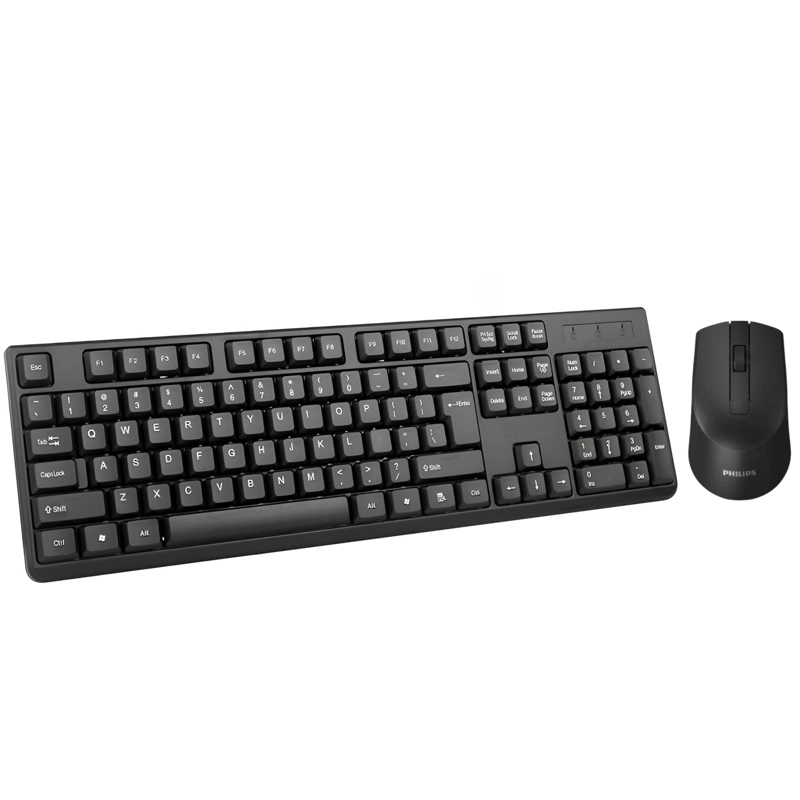 MOUSE Y TECLADO INALAMBRICO PHILIPS QUIET EDITION USB 2.4GHZ - 3
