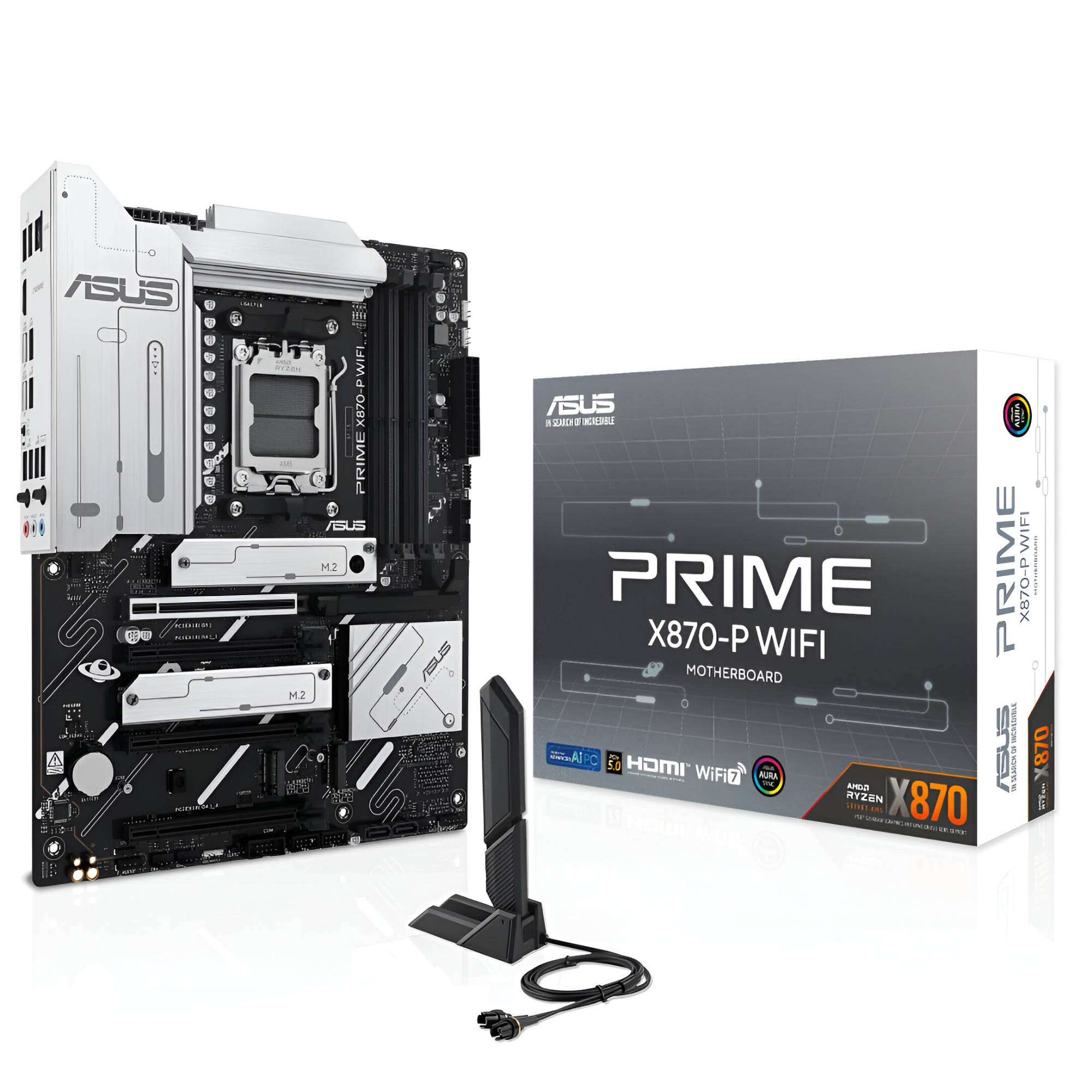 PLACA MADRE ASUS X870-PRIME EDITION WIFI-7 AM5 PCI-E 5.0 - 1