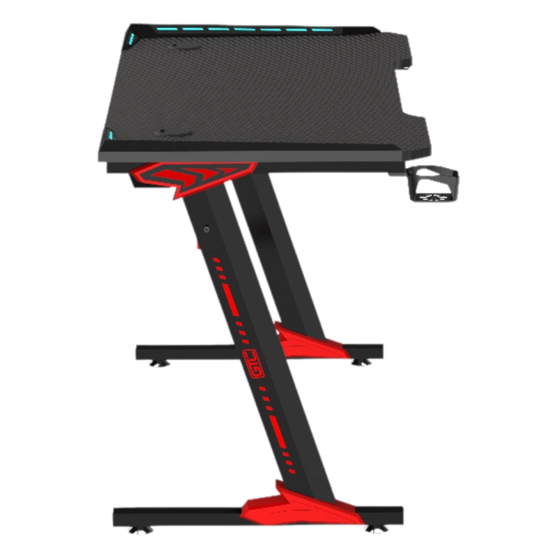 ESCRITORIO GAMER TIPO Z CON ILUMINACION RGB LED+ GTC - 9