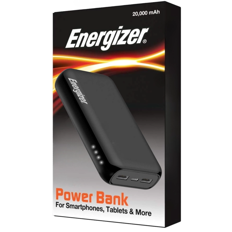 POWERBANK ENERGIZER MULTIPUERTOS 20000MAH APTO PARA VUELOS - 1