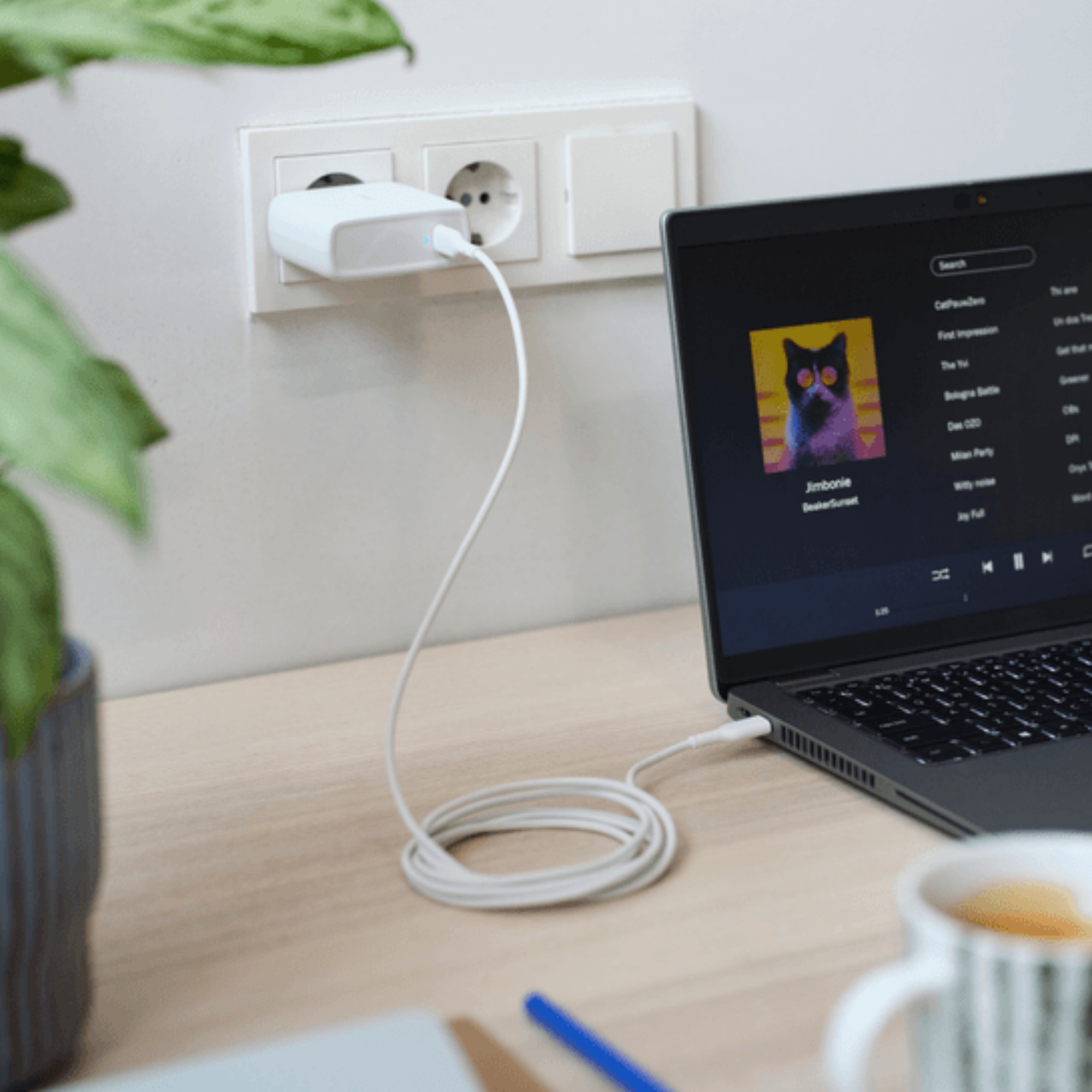 CARGADOR TRUST UNIVERSAL USB-C 100W / 5A + CABLE C/C DE 2MTS - 5
