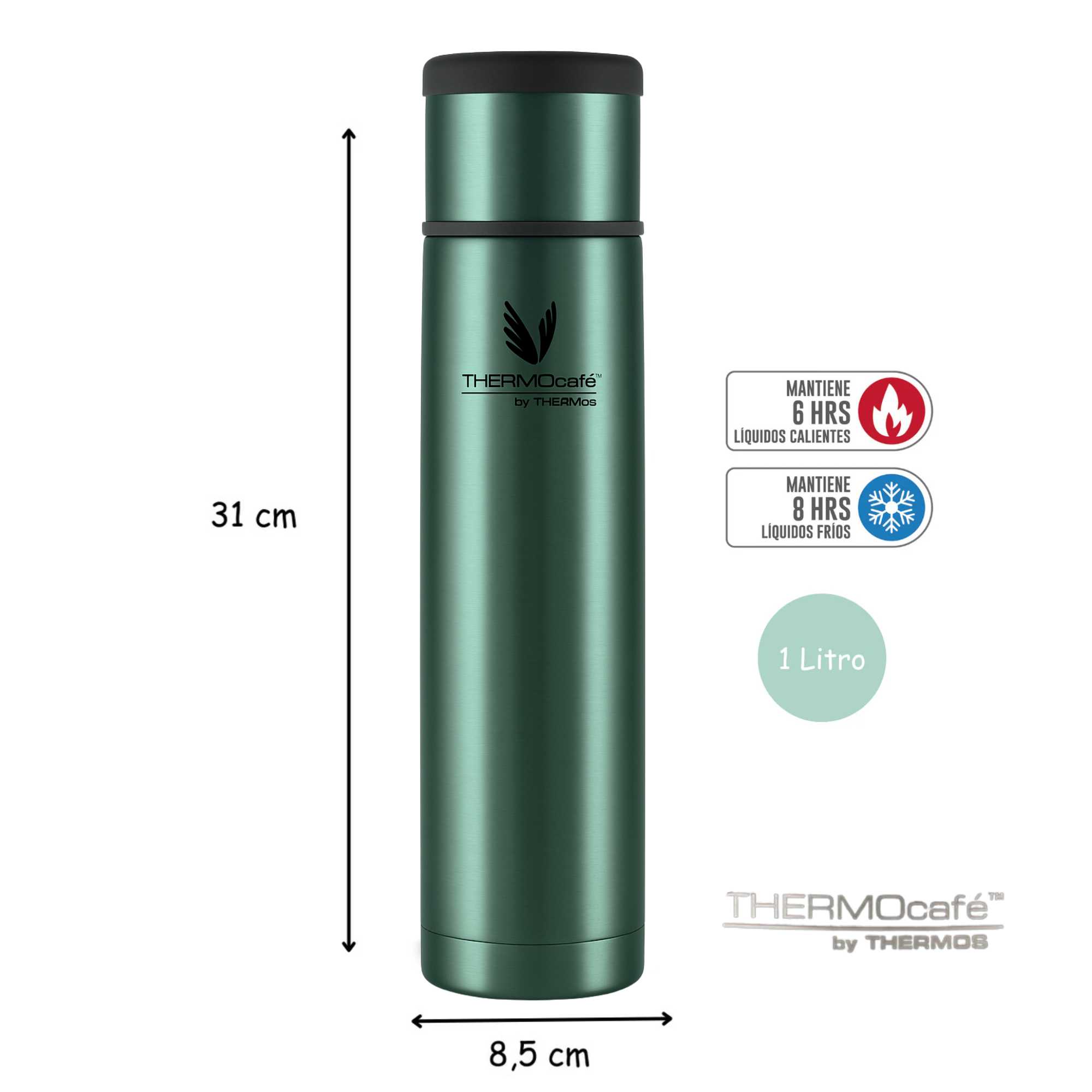 TERMO DE LIQUIDOS EVERYNIGHT 1LT DE ACERO INOXIDABLE GLACIER - 4