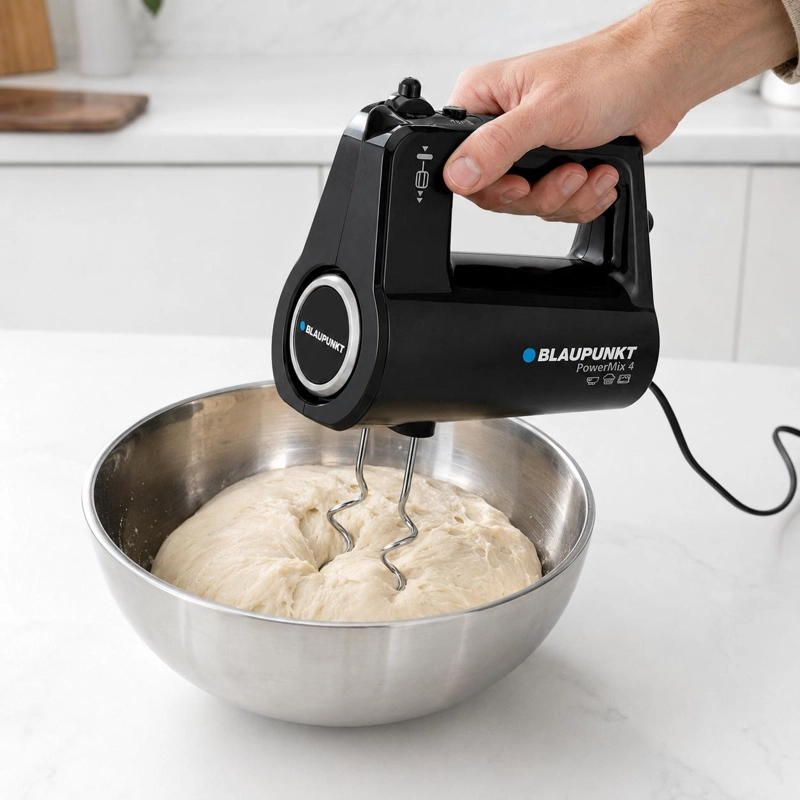BATIDORA DE MANO POWER MIXER 500W DE 5 VELOCIDADES + TURBO - 4